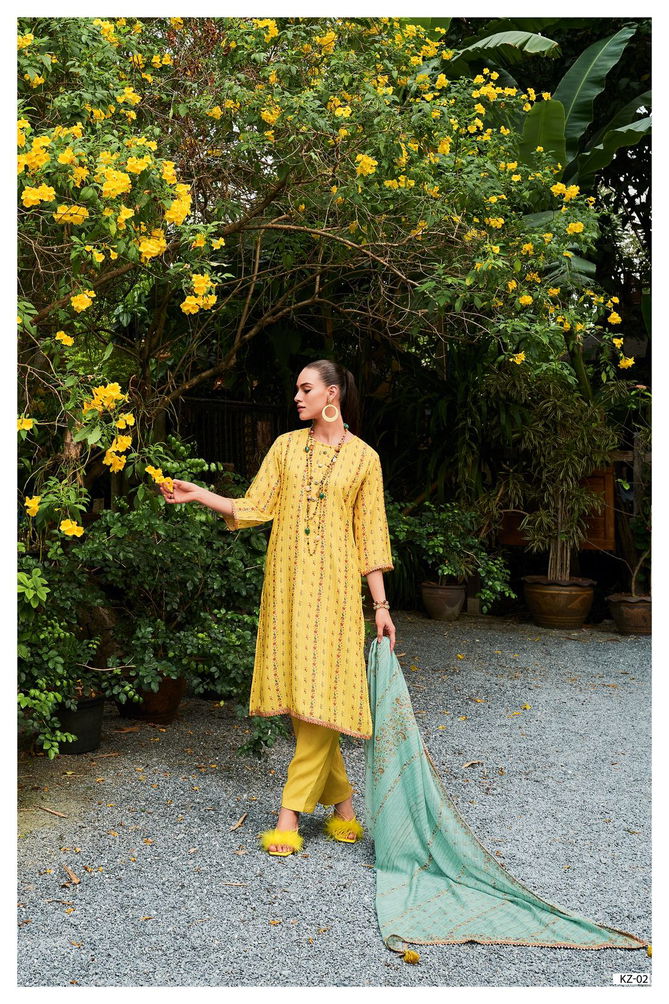 Kinza By Varsha KZ-01 To KZ-04 Designer Salwar Suits Catalog